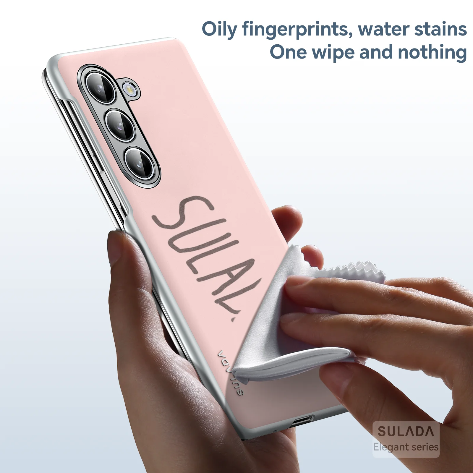 

NO Front Cover Luxury Liquid Leather Electroplating Hard PC Hinge Protection Phone Cover for Samsung Galaxy Z Fold 6 5 4 Case
