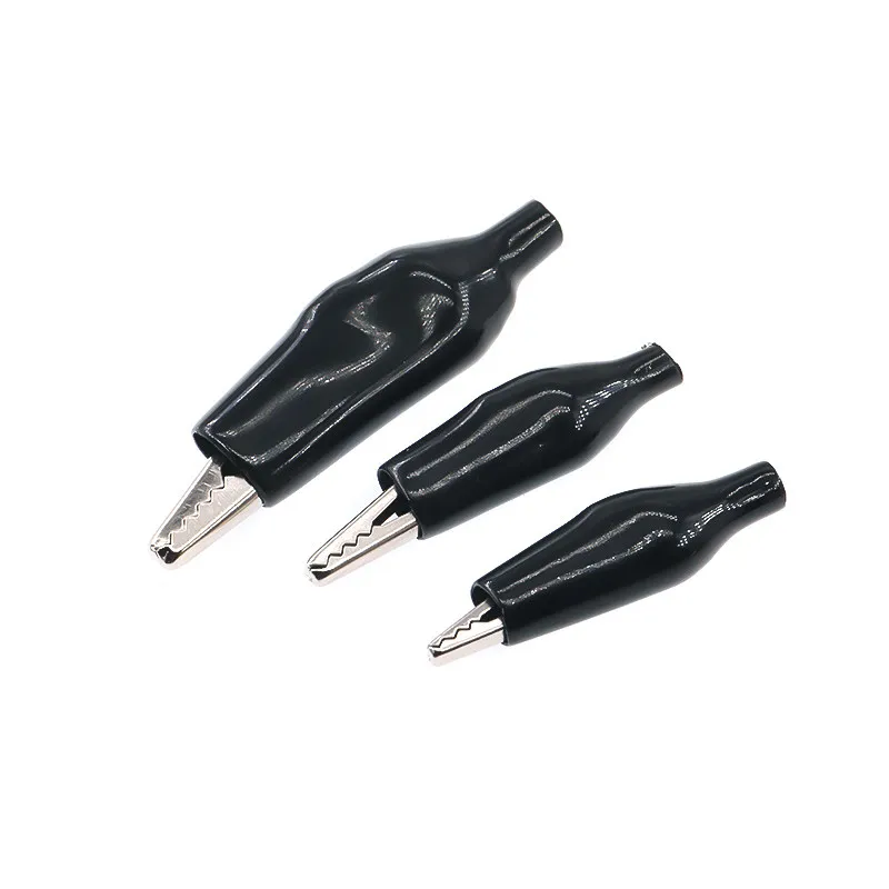 Crocodile clip wire clip test clip experiment large medium small size protective sheath universal meter conductive wire