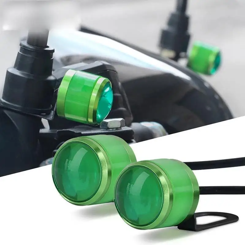 Motorcycle Multi-Mode LED Strobe Lights 1 Set Eagle Hawk-Eye Flashing Signal Lamp for Motorbike Turn Signal Use