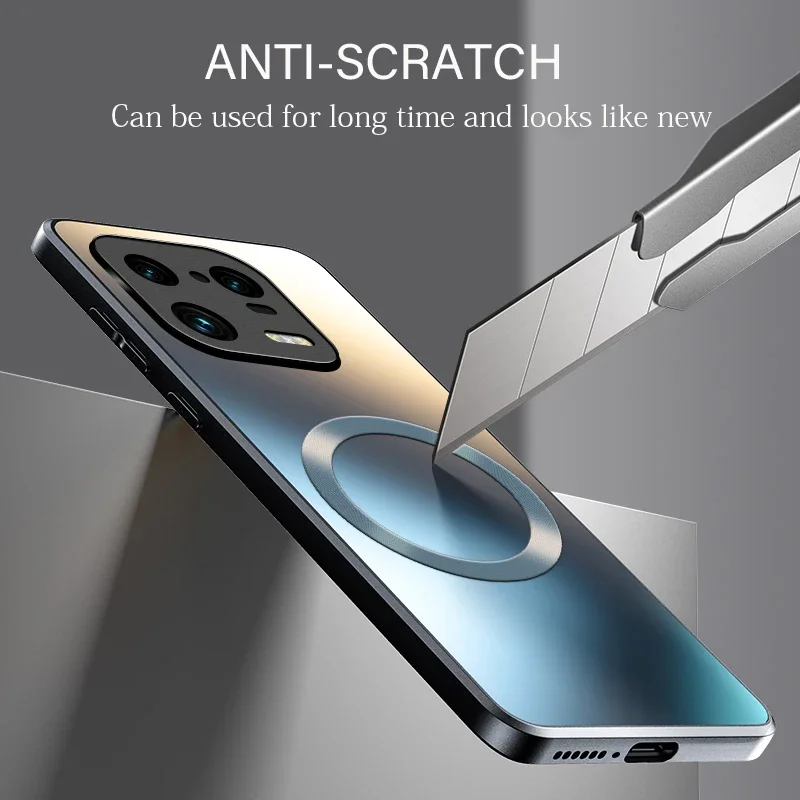 AG Matte Silicone Hard Case for Xiaomi Mi 15T 14 13 13T 12T 11 Poco F3 F4 F5 Pro Frosted Phone Magnetic Wireless Charging Case
