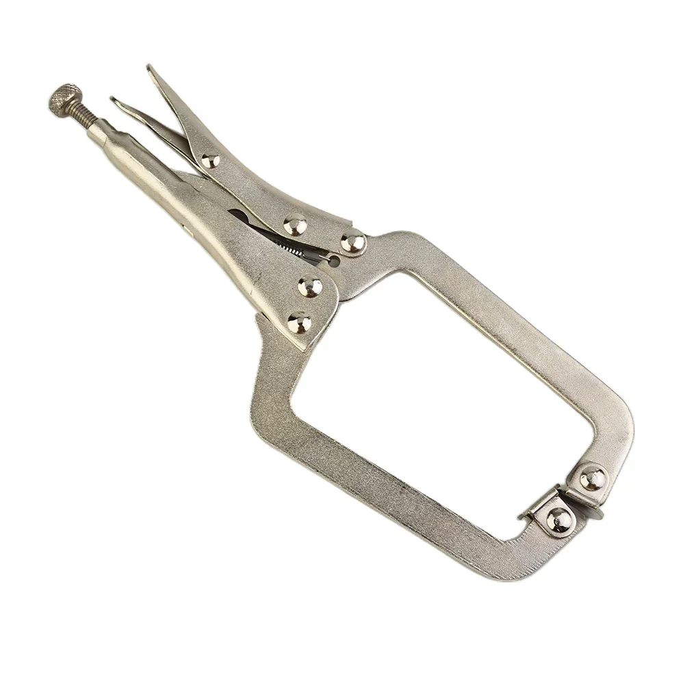 9Inch Steel C Clamp Vise Grip Locking Welding Pliers Wood Tenon Locking Plier Woodworking Clamps Clips Face Clamp For Hand Tool