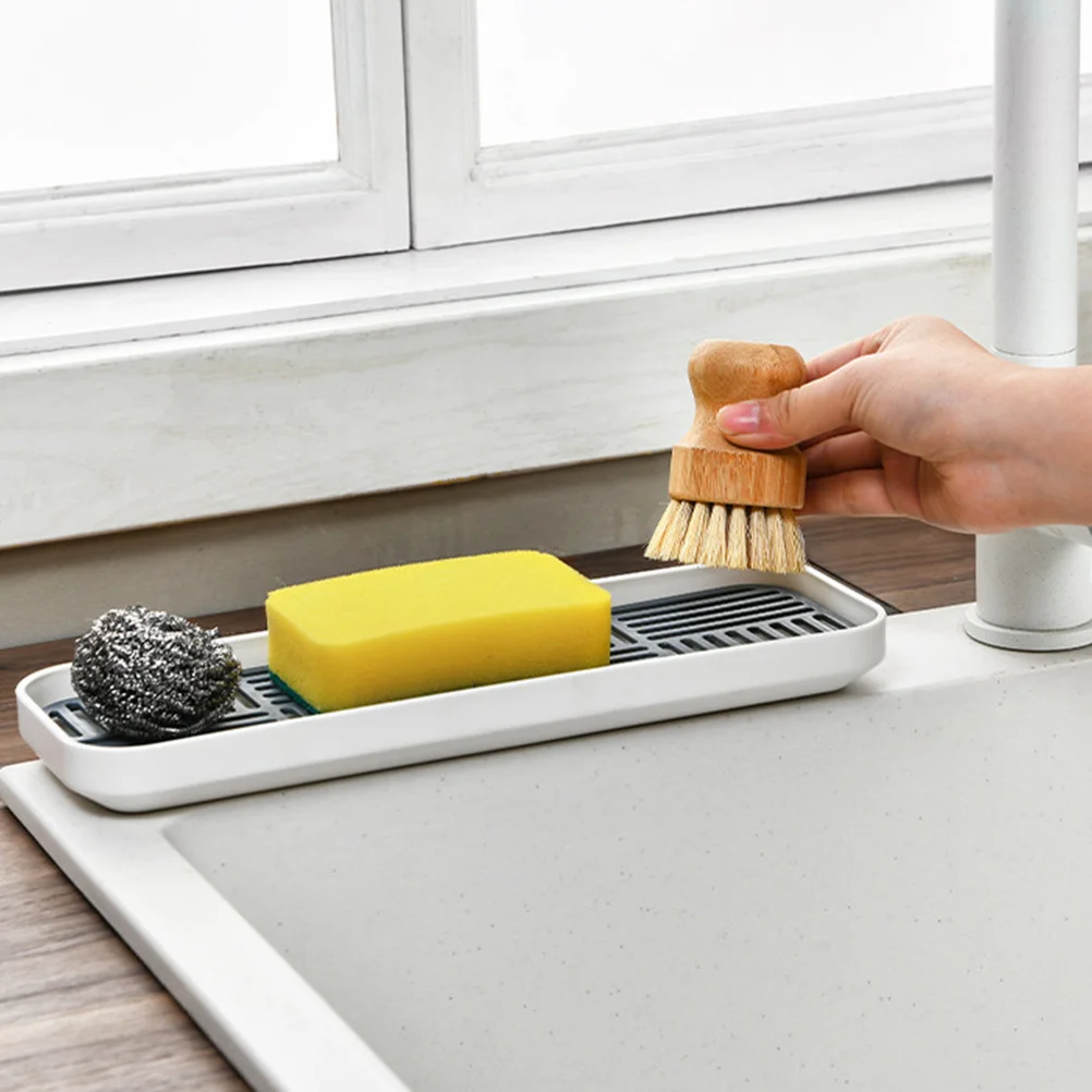 

Household Double Layer Drain Tray Plastic Kitchen Cup Dish Drainer Easy Clean Store Space Saving Fruit Vegetable Tea