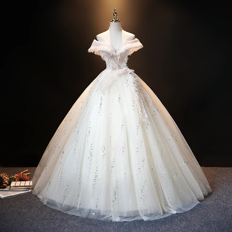 White Formal Dresses 2026 Women Elegant Party Dress Elegant Ball Gown One-shoulder Princess Prom Dress Customized Plus Size