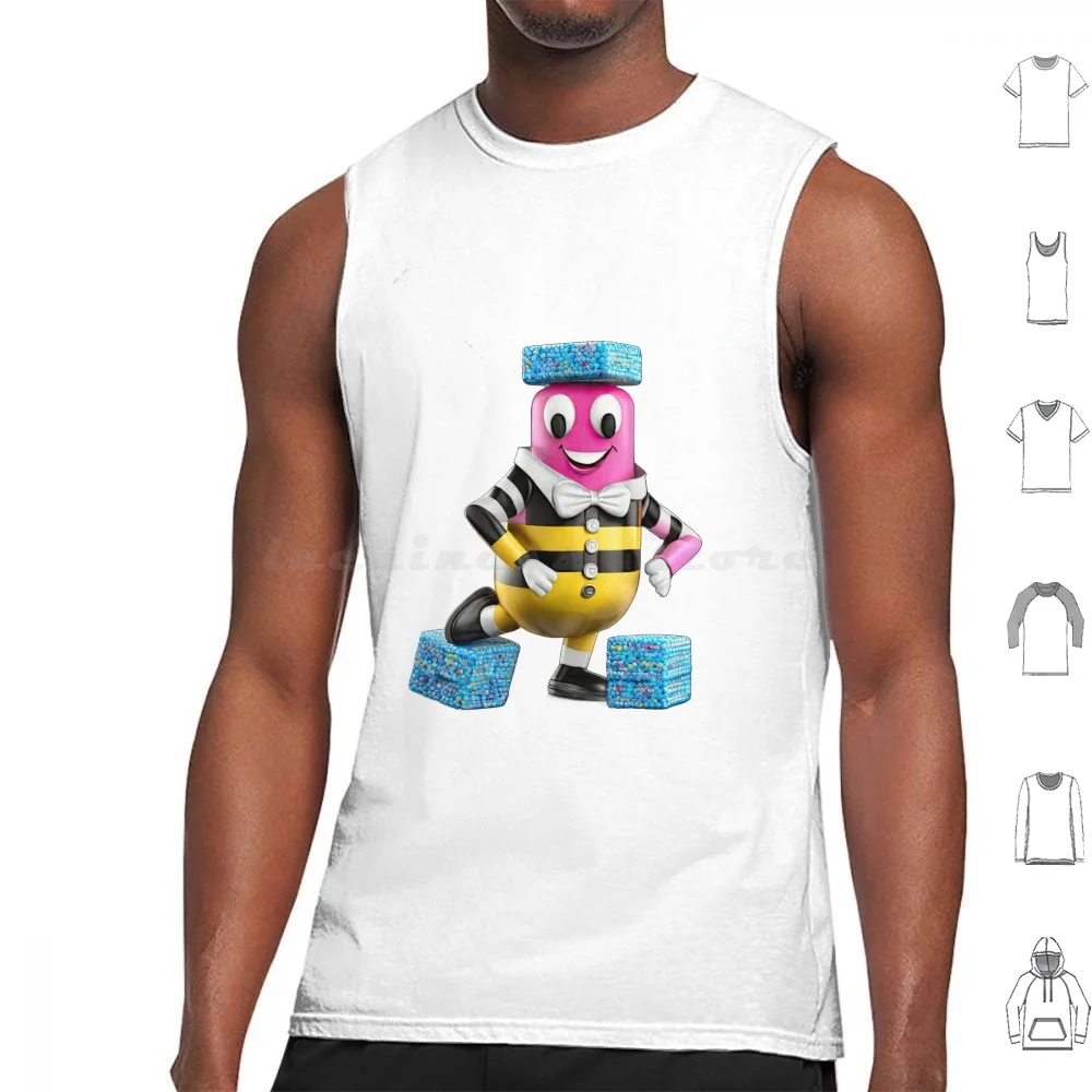 Liquorice Allsorts Man-It Takes Allsorts Tank Tops Vest Sleeveless Licorice Liquorice Licorice Allsorts Liquorice