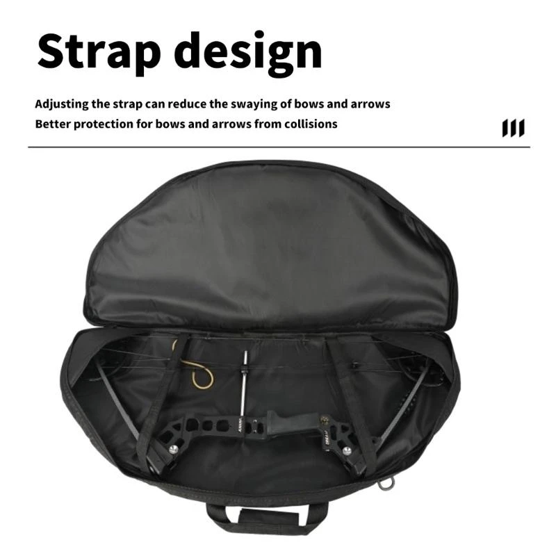 

Canvas Compound Bows Case Padded Bag with Arrows Pocket for Storage and Protections