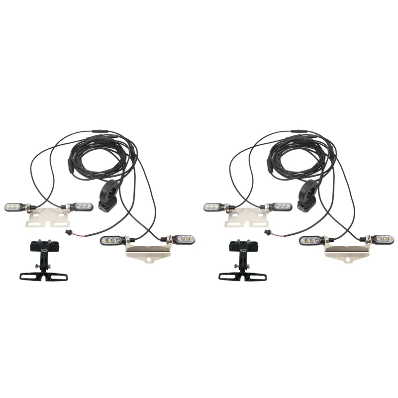 AA75-2X دراجة كهربائية Ebike بدوره إشارة V04 12 فولت كابل مقاوم للماء LED وامض V04-12V