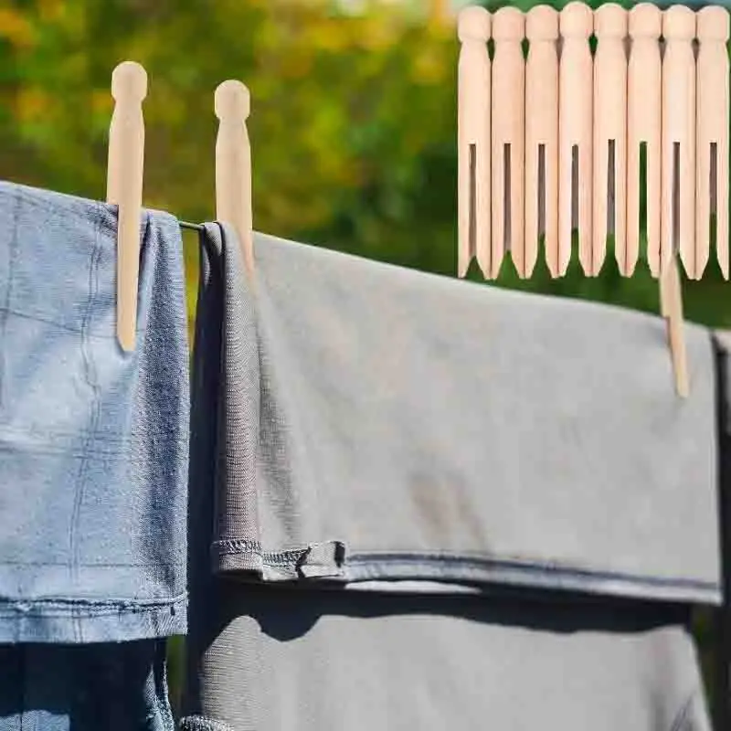 

5-30PCS Portable Wood Clothes Peg Multi-Functional Traditional Wooden Clothes Pegs Pins Clips Wooden Clothespin Wooden Crafts