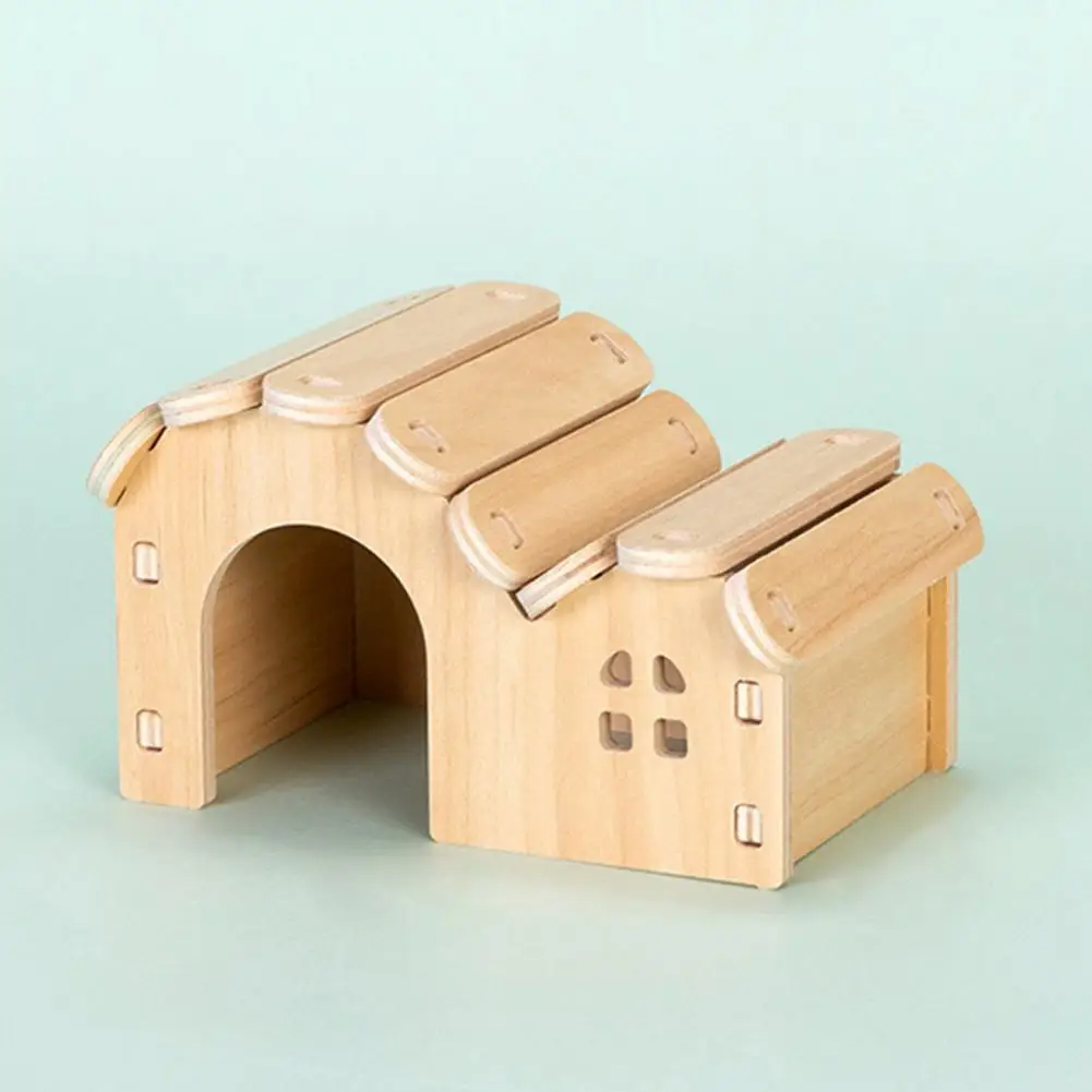 Hamster Hideout Hut Useful Various Styles Hamster Villa Dwarf Hamsters Climbing Play Hut Chews Toy for Gerbils