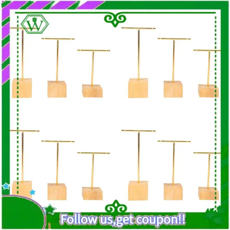 Neueste-12-teilige Mode T-Bar Schmuck Display Rack Ständer Halter Ohrringe Hängen Organizer Schmuck Set