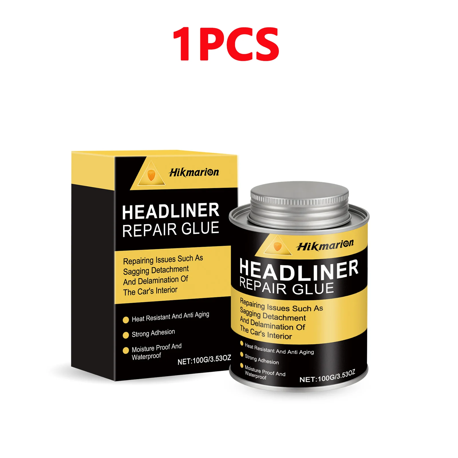 Headliner Reparatielijm 100ml Sterke hechting Dakbekleding Snelle reparatie Lijm Lijm voor autodakstof Bekledingslijm voor auto's