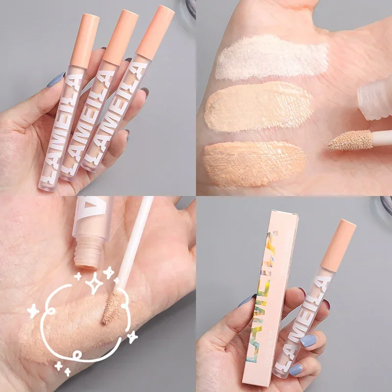 Liquid Concealer High Covering Oil Control Moisturizing Foundation Full Coverage Dark Circles Freckle Makeup Brighten Highlights