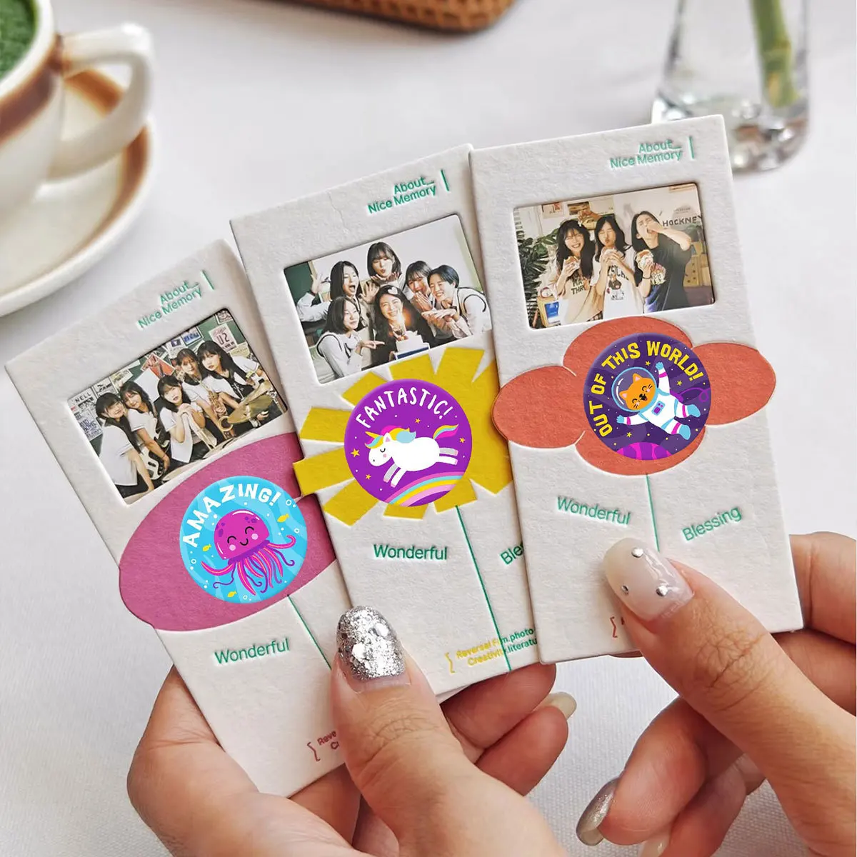 JCAC 500pcs/roll 18-Design Cartoon Animal Reward Doodle Stickers, PVC Self-Adhesive, for Teacher Encouragement and Gift Card DIY view 3