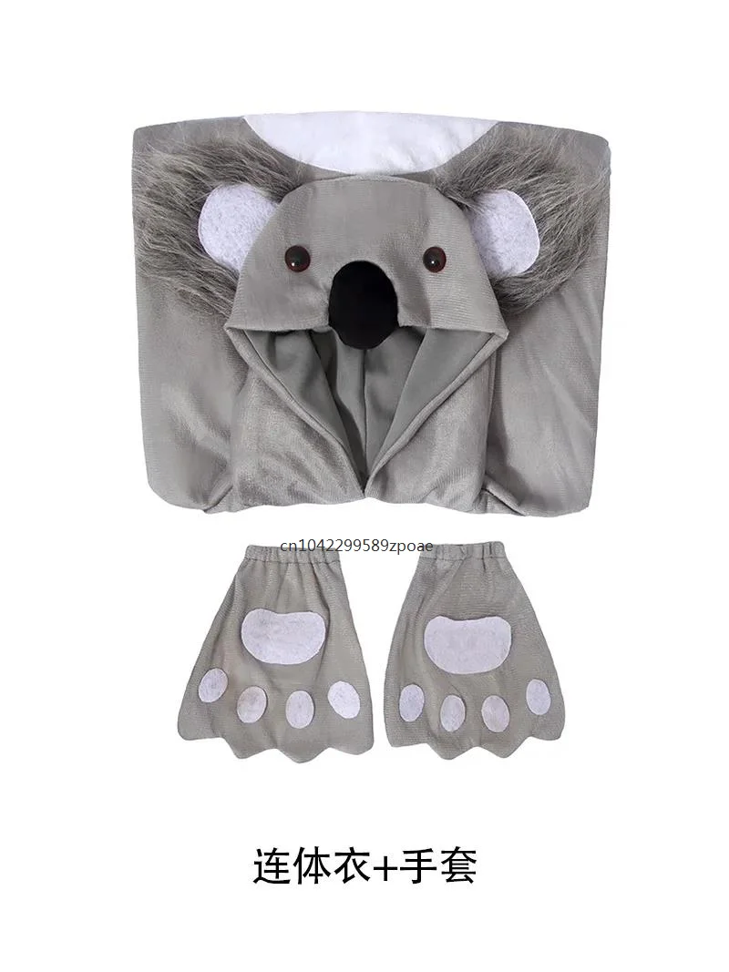 Heißer Verkauf Koala Tier Cosplay grau Overall Kostüm Karneval Party Kind niedlichen Koala Halloween