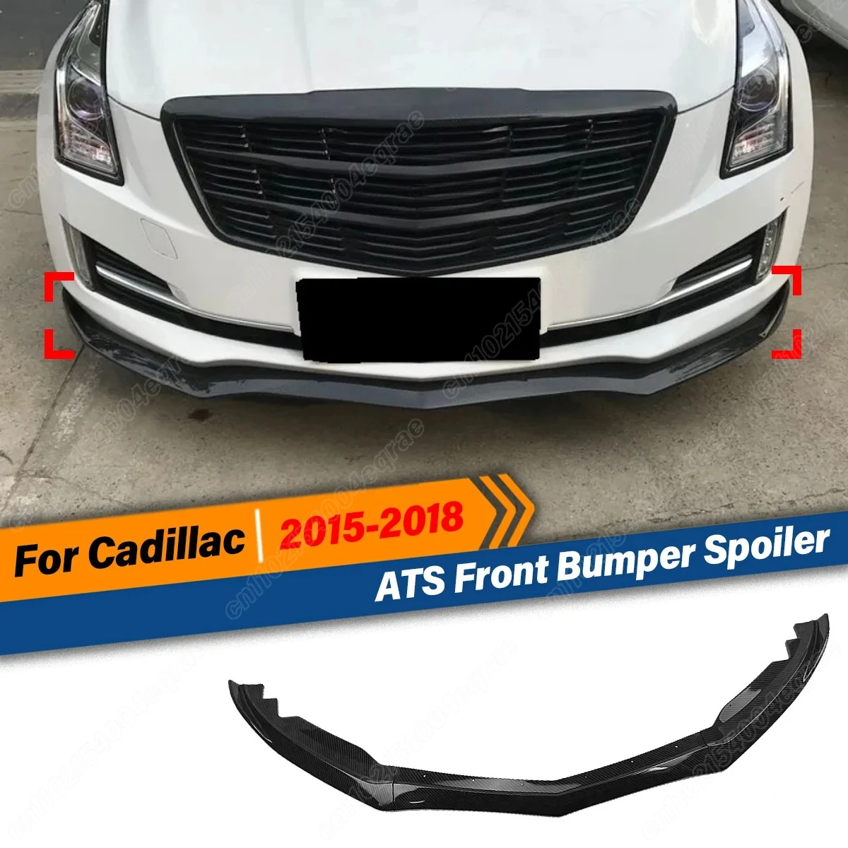 

For Cadillac ATS 2015 2016 2017 2018 Front Bumper Spoiler Lip Guard Protector Lower Diffuser Splitter Car Accessories Body Kits