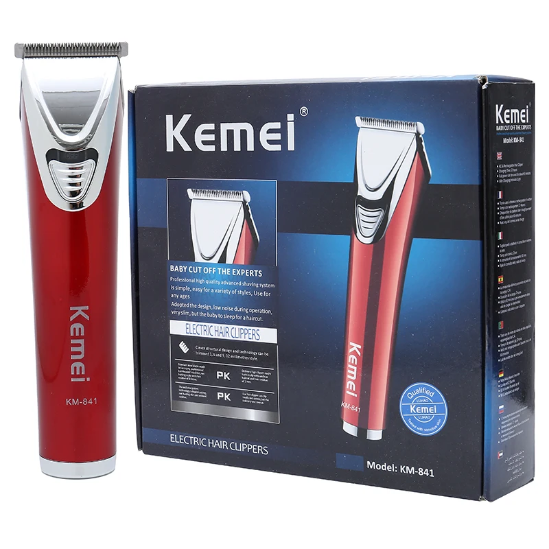 Kemei-KM-841 Profissional Clipper Cabelo para Homens, Forte Barbeador Elétrico, Alta Qualidade, Material ABS, Máquina De Corte De Cabelo, Barba, Novo