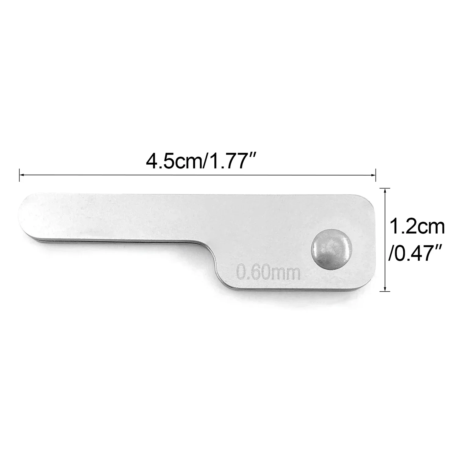 Règle de jauge de réduction intermulticolore dentaire, mesure de l'écart des dents, système IPR alternatif, acier inoxydable, 9 pièces par ensemble