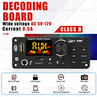 DC 5V 12V Bluetooth 5.0 MP3 WMA WAV APE Decoder Board Hands-free Car Audio Microphone USB TF FM Radio Mp3 Music Player Speaker