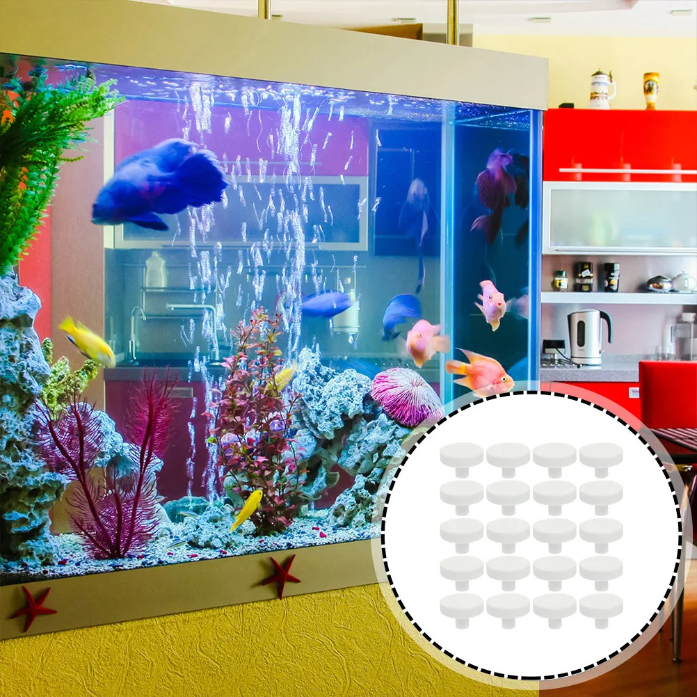 30Pcs Coral Frag Stand Ceramic Reproduction Base for Fish Tank Coral Support Aquarium Supplies Fish Tank Supplies