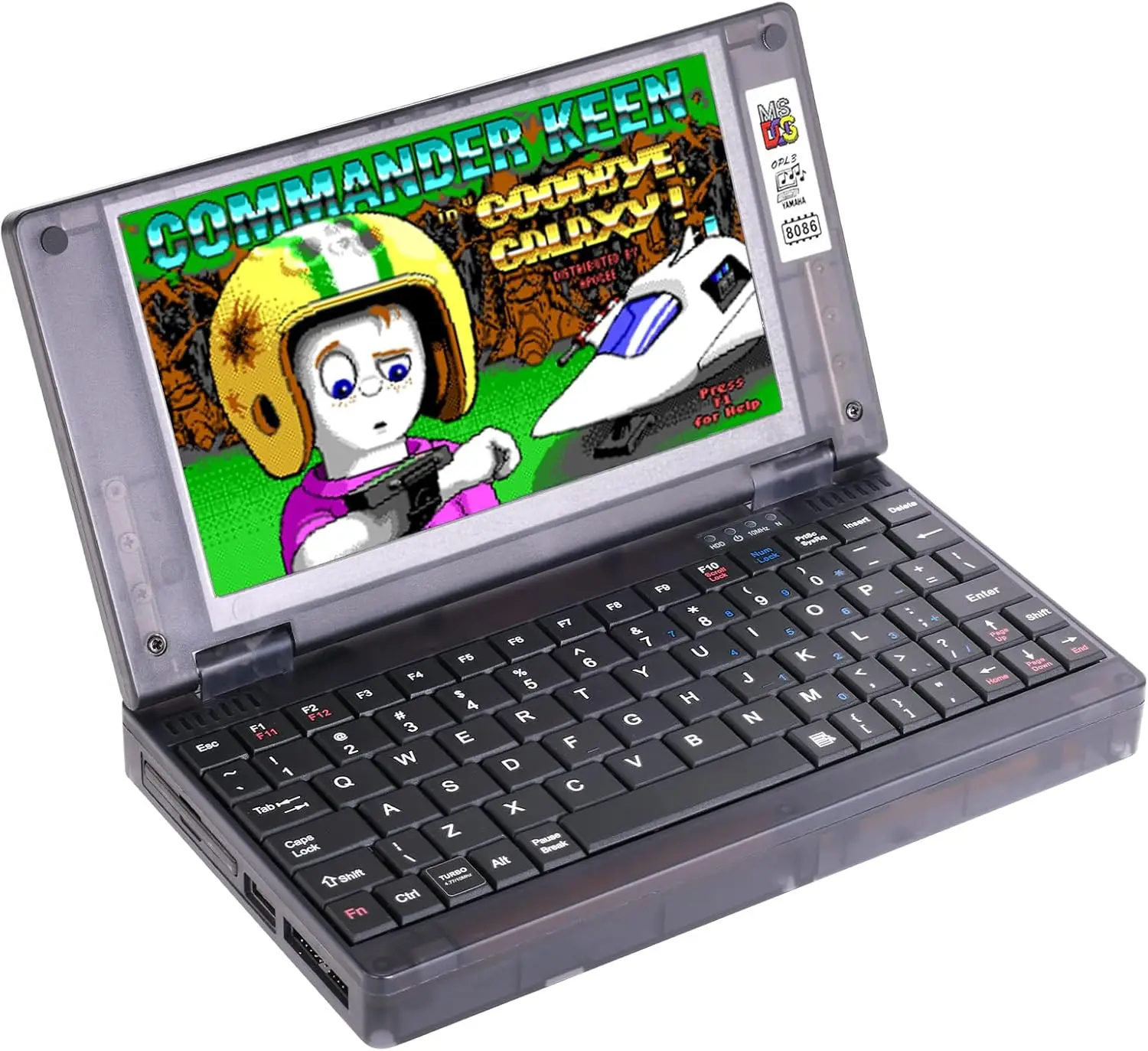 

Retro Pocket8086 PC-XT Laptop Computer, 6.0 inch Mini Laptop Compatible with MS-DOS System Windows 3.0, 8088 8086 CPU, 512M CF C