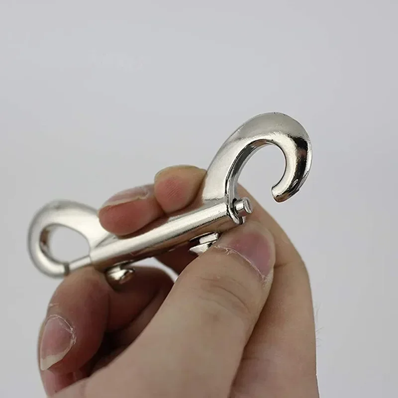 

5pcs Double Ended Bolt Snaps Hooks Zinc Alloy Trigger Chain Metal Clips Key Holder for Dog Leash Collar Hammock Safety Rope Hook