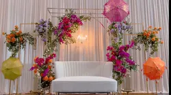 Luxury European Sofa Furniture Background Arch Decoration Backdrop Stage Event Party Wedding Welcome Frame Flower Balloon Stand