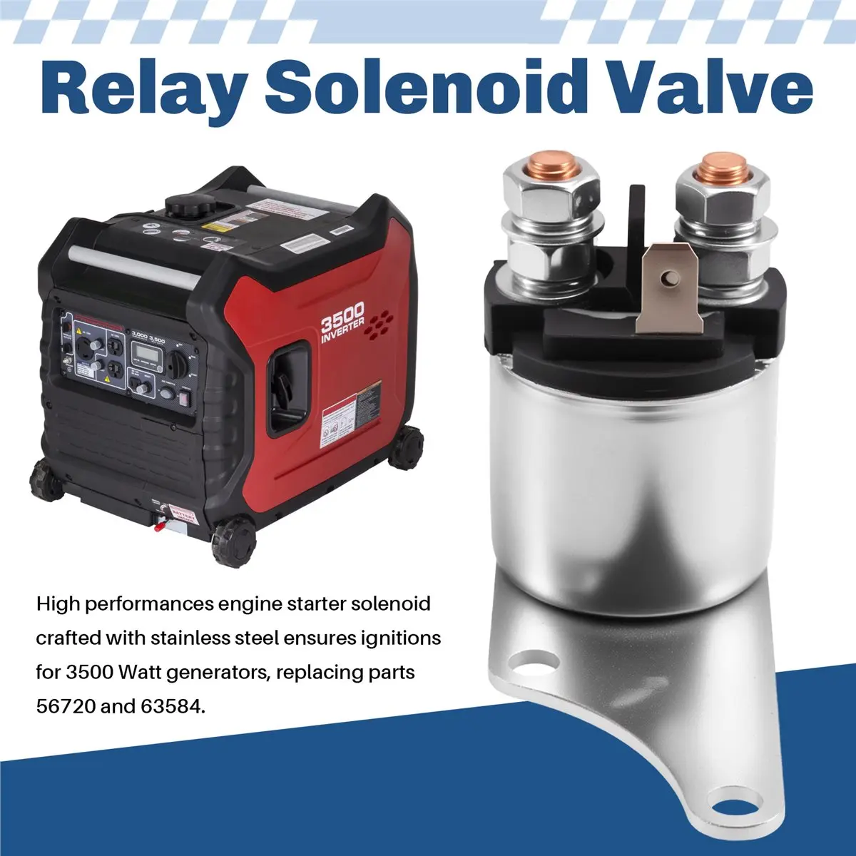 

Электромагнитный клапан-соленоид стартера BABQ с высоким крутящим моментом, бесшумный, для генератора Predator 3500 756720 63584