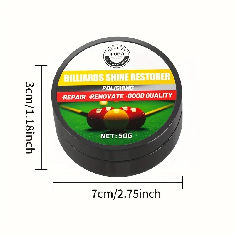 Billiard Maintenance Wax: Moisturizing Polish for Snooker, 9-Ball & Table Tennis Shine
