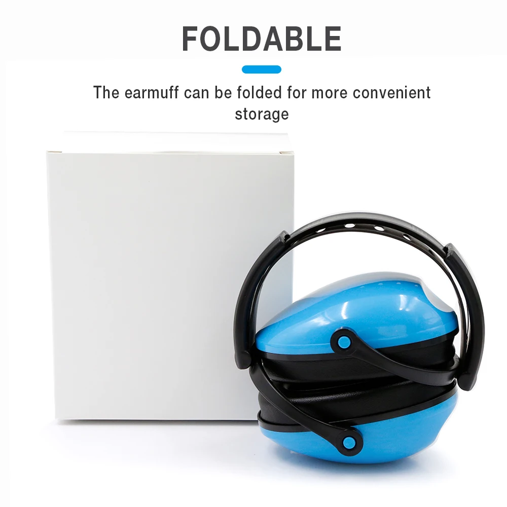 أغطية أذن على شكل غلاف ABS شديدة التحمل مع أغطية أذن متينة للحماية من الضوضاء لإلغاء الضوضاء الفعال