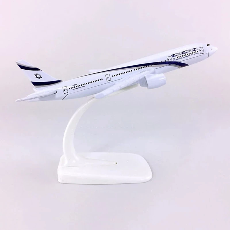 Model Aircraft 16cm for El Al Boeing 777 B777 1/400 Scale Die-Cast Airplane Model kit Gift Collection Or Giving Home Decoration