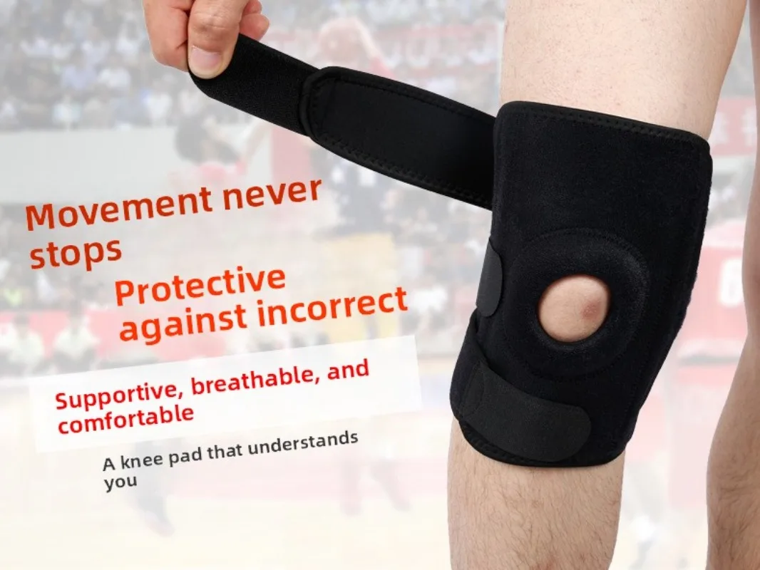 Spring‑Supported Sports Knee Pads, Sprain‑Resistant Protective Gear for Jump Rope, Cycling, Running, Basketball for Men Women