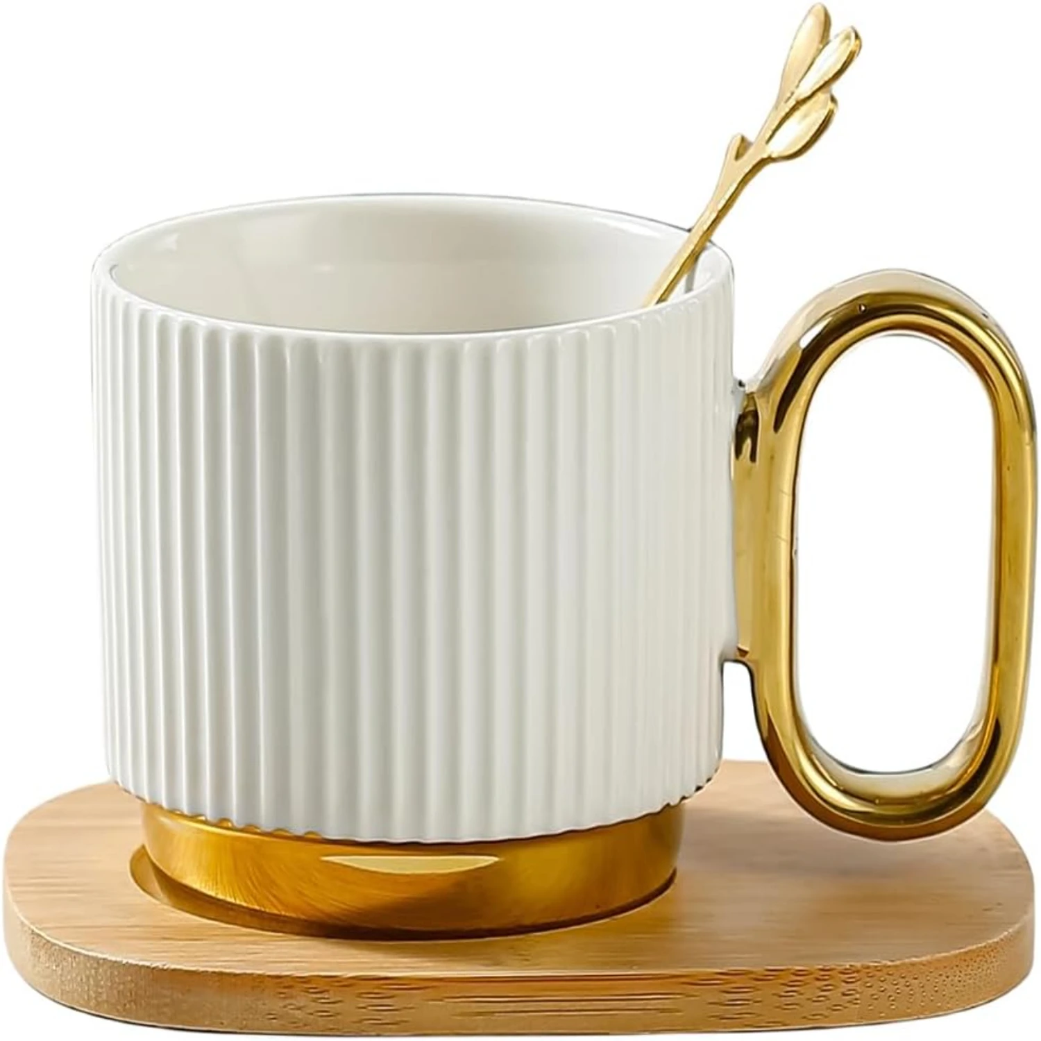 

20ml Ceramic Coffee Cups and Saucers Set for Espresso, Cappuccino. Perfect for Breakfast or Afternoon Tea Time.