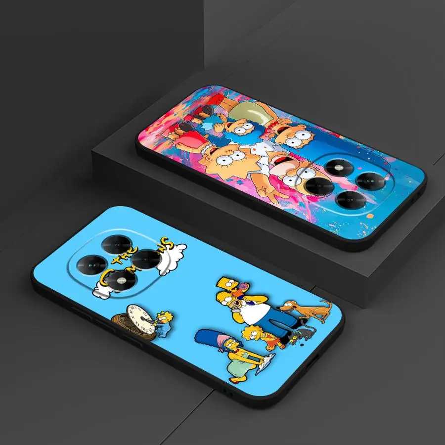 Simpson's Happy Family Case for Xiaomi Redmi Note 9s 11 13 12 Pro Plus 11S 10S 10 9 8 Pro 12S Soft Back Phone Cover