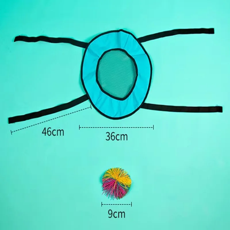 Children Outdoor Throw Toss Ball Toys Parent-child Interactive Sensory Play Double Throw Catch Elastic Ball Kid Motion Gift