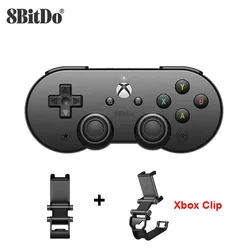 8BitDo SN30 Pro Bluetooth Game Controller Gamepad for Xbox Cloud Gaming on Android，Mobile Phone Holder Clip for Xbox Controller