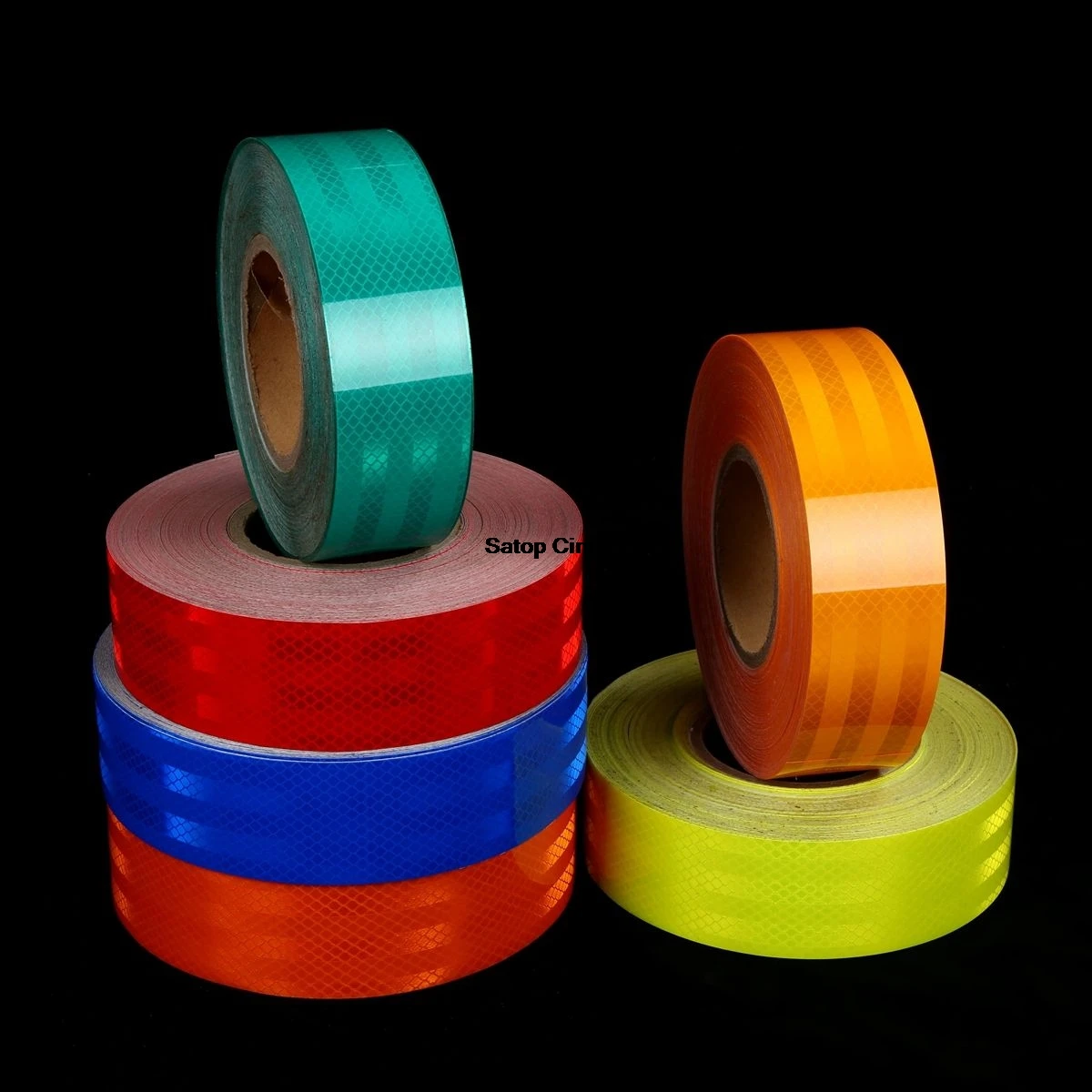 

2Inch*16FT PET Reflective Tape Waterproof Conspicuity Strong Adhesive Reflectors Warning Safety Stickers For Car Vehicle Trailer
