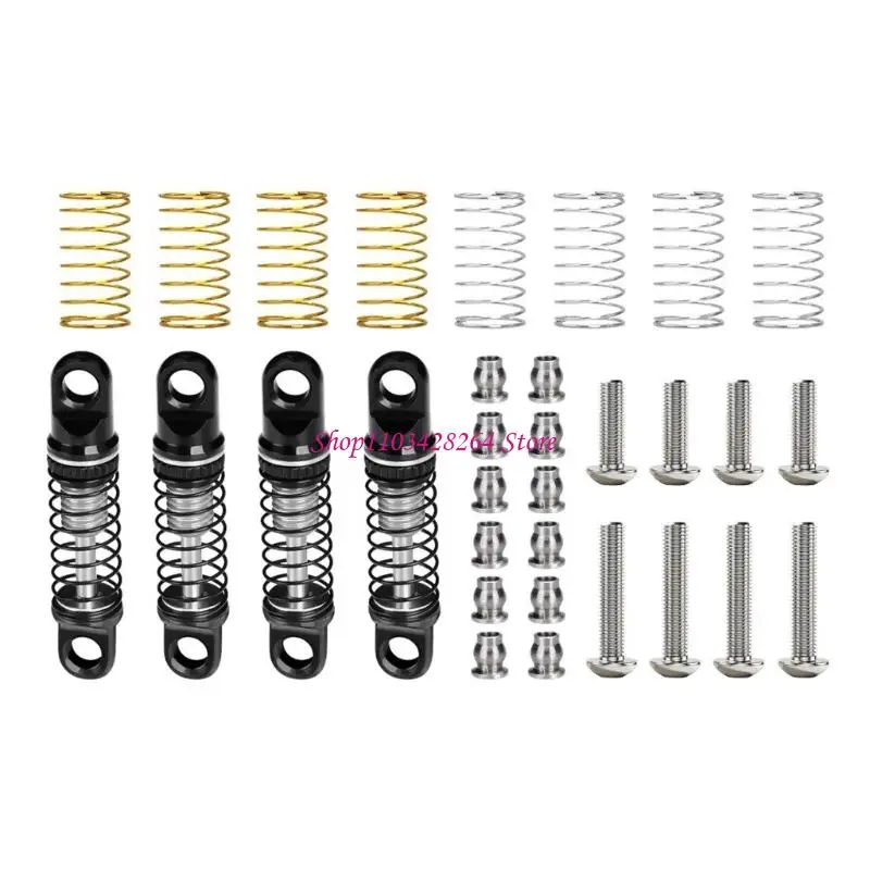 High Performances Metal Shock Absorbers with Tunable Damping Accuracy Tuned Suspension System set for 1/30 SCX30