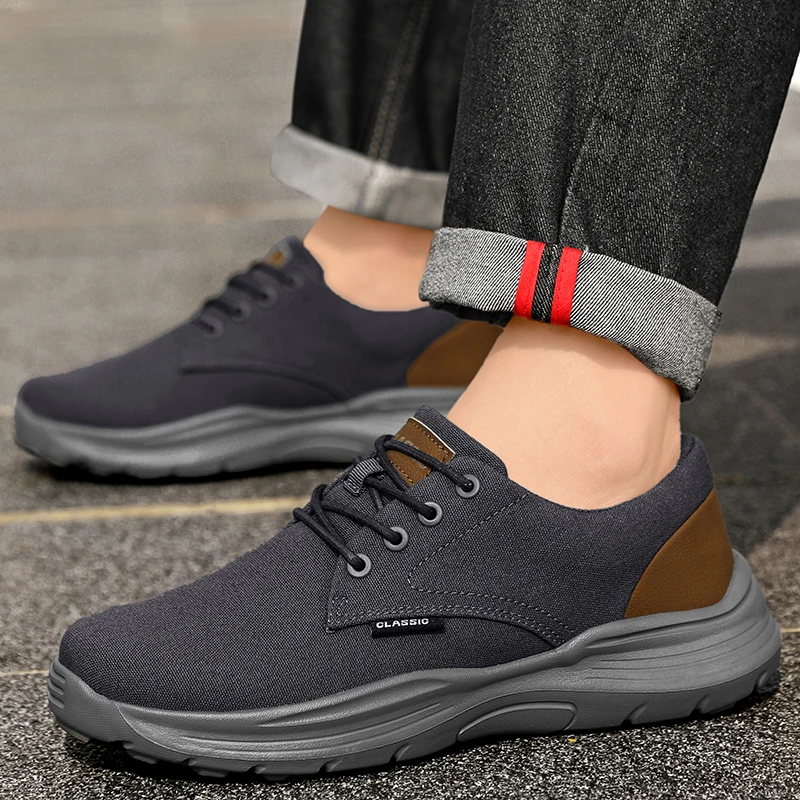 

thick-soled casual shoes men comfortable canvas shoes male mocassin Lightweight running shoes sneakers male walking shoes