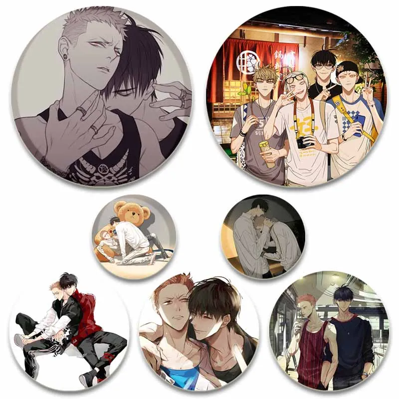 

Love Anime 19 Days Enamel Pin Cosplay Badge Old Xian Hetian Jia Icon Brooch Pins Collection Breastpin for Clothes Backpack Decor