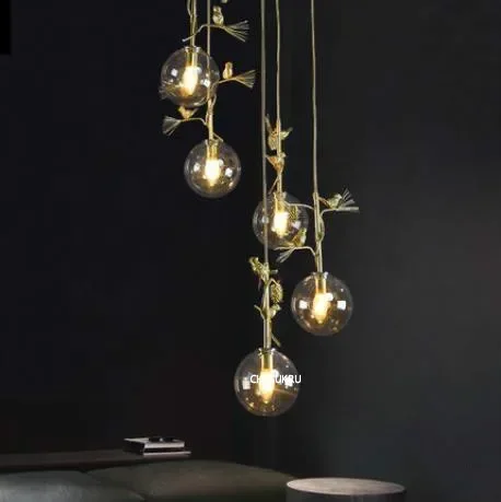 

Postmodern Light Luxury Chandelier Nordic Style Restaurant Luxury Revolving Staircase Designer Simple Bedroom Living Room Lamps