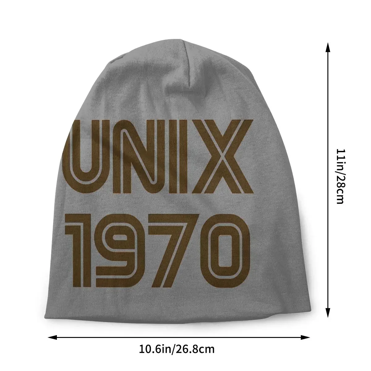 Linux Program Men Women's Beanie Hats Unix 1970 Knitted Hat Hip Hop Earmuff Bonnet Street Skullies Beanies