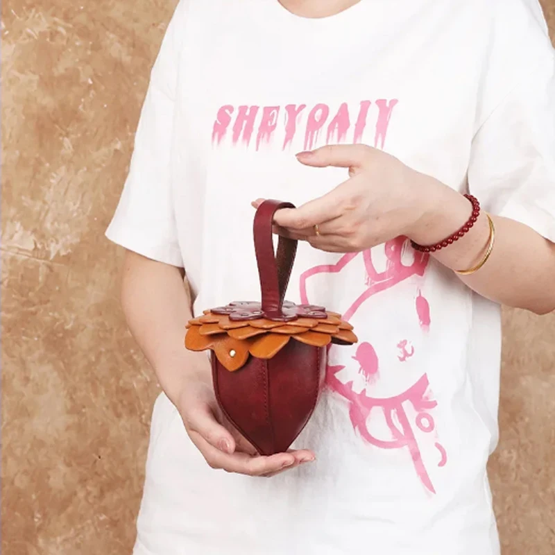 

Модная сумка унисекс, забавная персонализированная сумка из искусственной кожи креативной формы для взрослых, мини-кошелек для монет, 3D сумка на плечо в форме гайки, кошелек для вечеринки