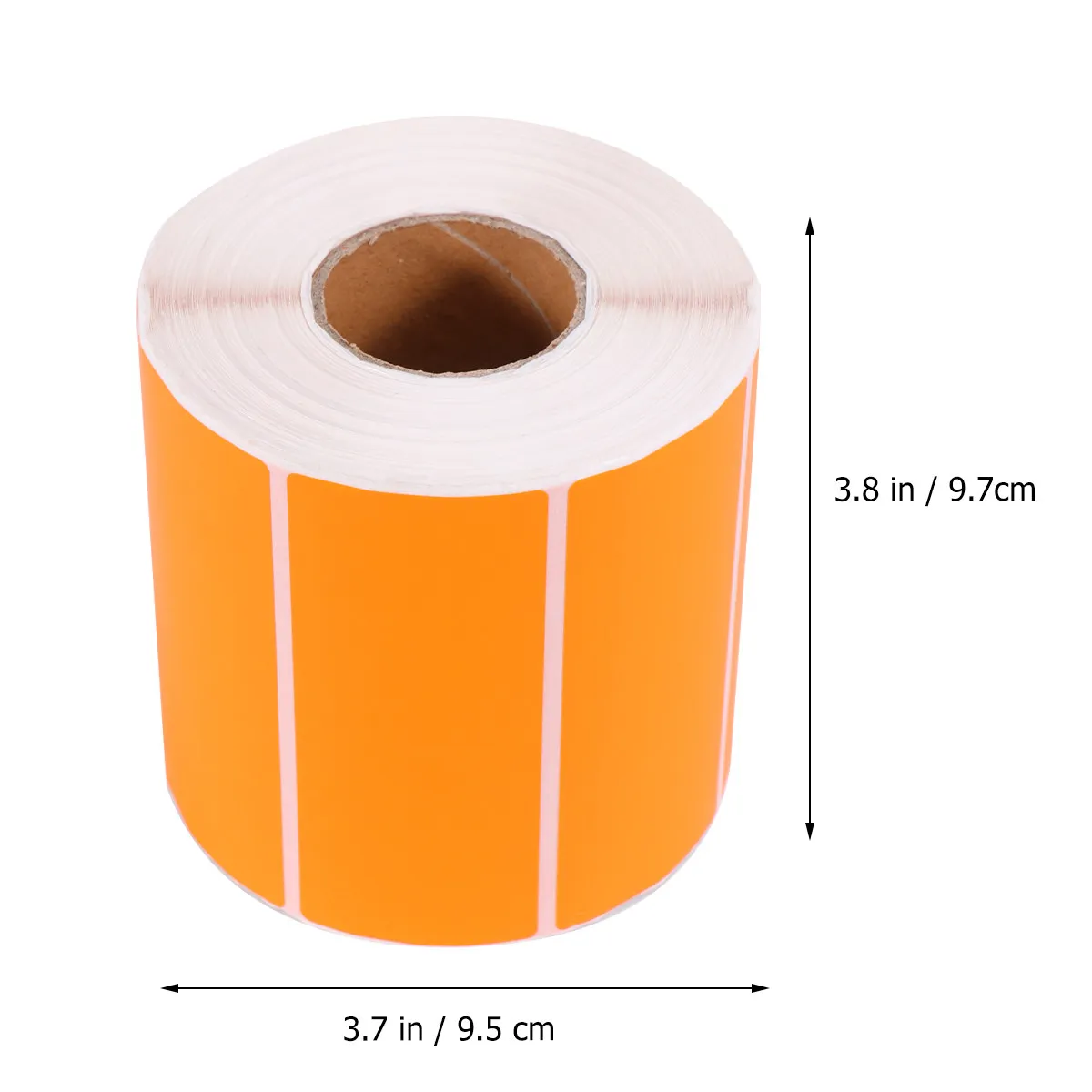 1000Pcs Colorful Round Adhesive Paper Labels Orange 95x40mm for Office Store Classroom Self Adhesive Sticky Label Circle