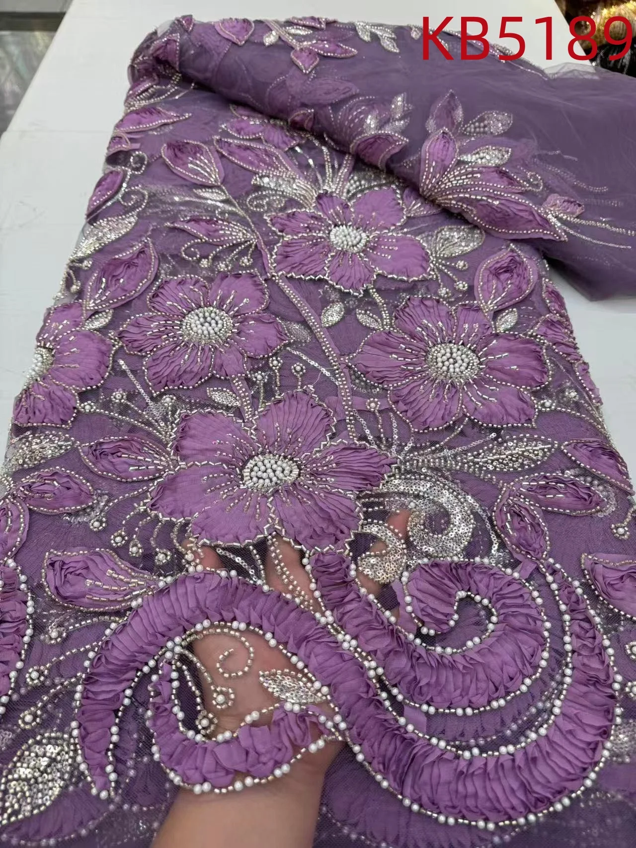 

Африканское тканевое кружево, высокое качество, 2022, зеленое, с бисером, французская сетчатая кружевная ткань, последовательность тюлевого кружева, нигерийское кружево для шитья KB5189