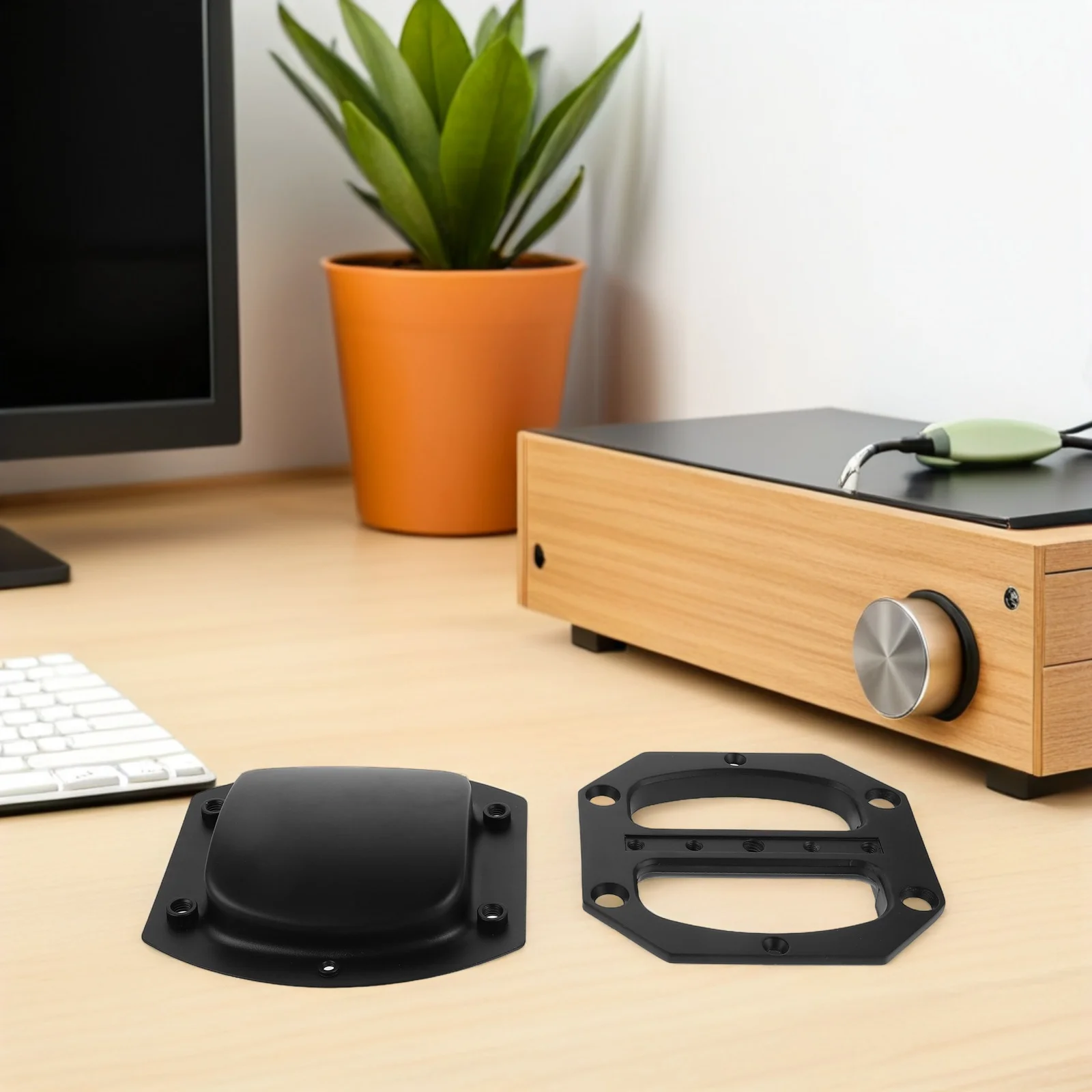 

Black Iron Speaker Handles: Recessed Audio Side Grip For Amplifier Cabinet Durable Stage Replacement Parts Heavy Load