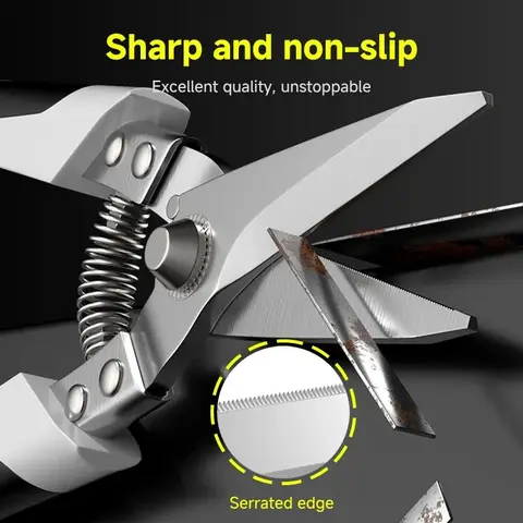 Multifunktionell metallskärsax Plåtsax PVC-rörskärning Trädgårdsskärning Plåtsax Handverktyg 10 best sales kraftig sax för att skära plast - №5