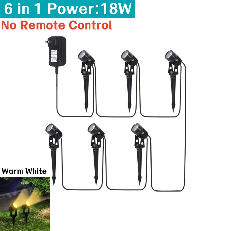 khelse Outdoor LED RGB Rasen Lampe Fernbedienung Spike Garten Landschaft Lampe wasserdicht IP65 Straße Weg Dekor Spot Beleuchtung 110/220V 7