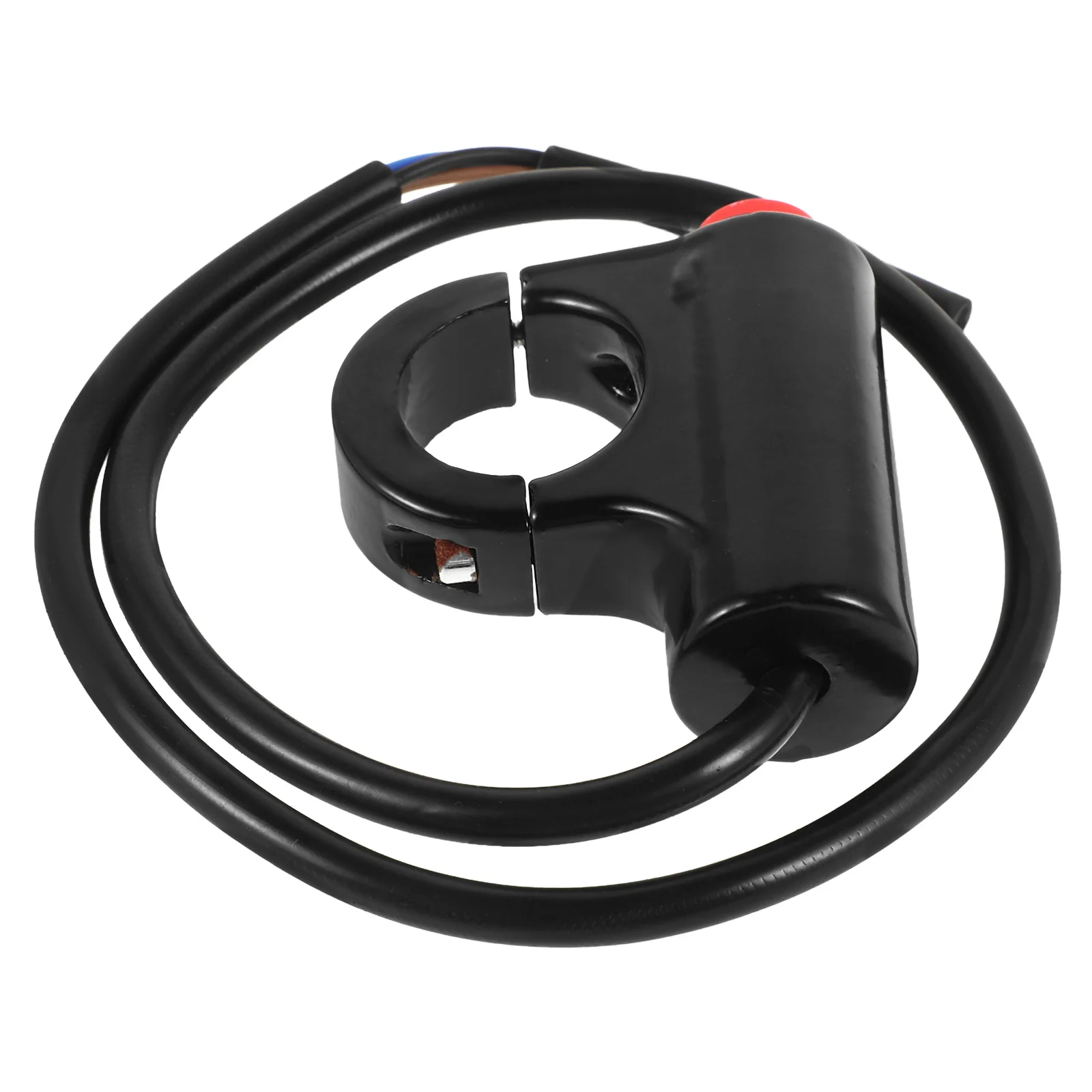 

Hazard Switch for Motorcycle Dual Push Button Red Aluminum Alloy Warning Light Switch for Motorcycles E-Bikes Scooters Reliable