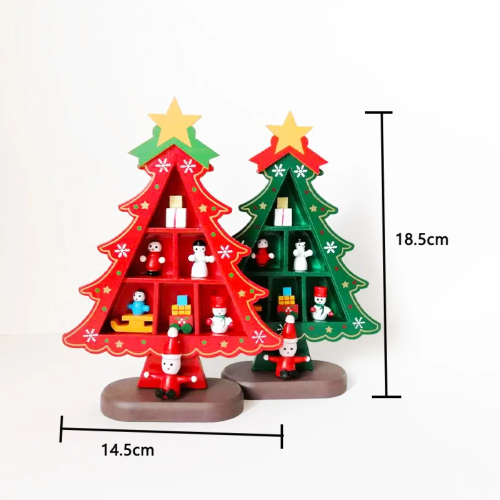 

1 шт. решетчатый деревянный декор для рождественской елки, миниатюрная настольная центральная часть для фермерского дома, коттеджа, основный стиль, идея подарков для дома и праздника