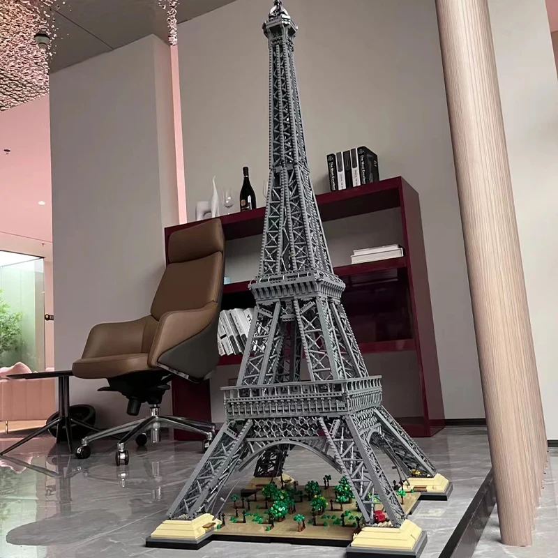 Décennie s de Construction Modulaires MOC, 10001 Pièces, décennie s Créatifs, Architecture de Paris, Tour Eiffel, Puzzle en Briques, Jouets pour Cadeau