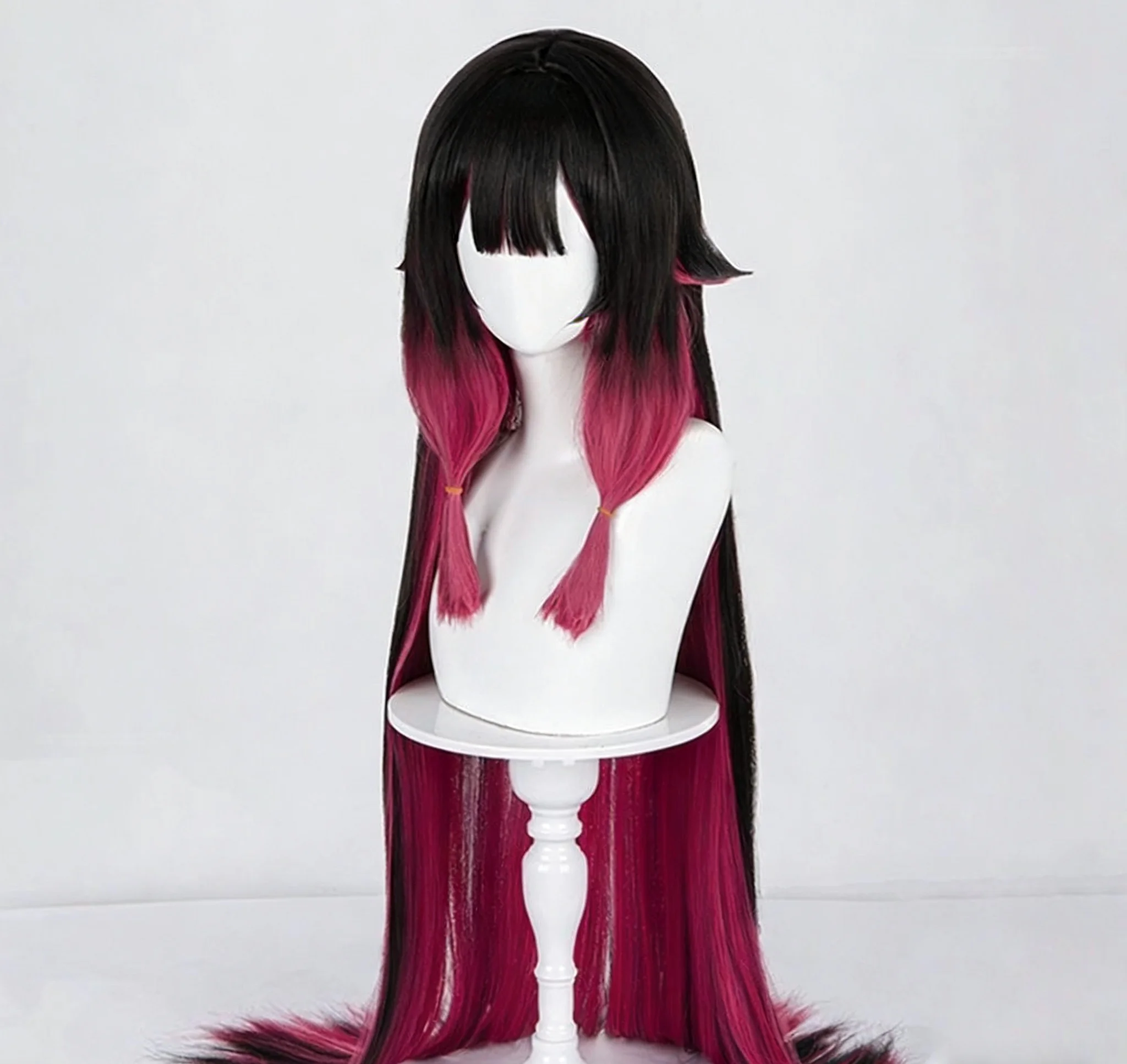 Winter Executor Columbia cosplay wig, gradient head-wear synthetic wig, suitable for parties, gatherings, and conventions